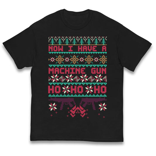 Now I Have A Machine Gun Christmas Kids T Shirt