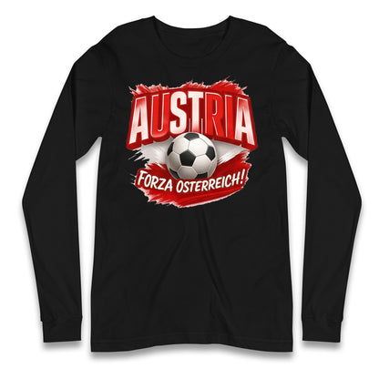 Austria Retro World Cup Longsleeve T Shirt