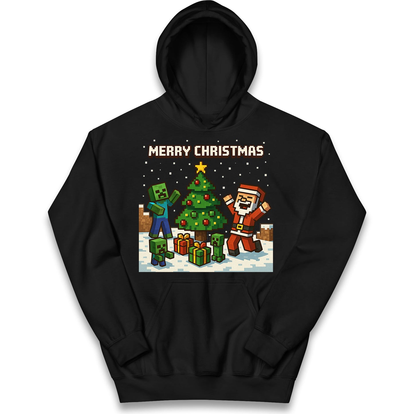 Minecraft Christmas Kids Hoodie