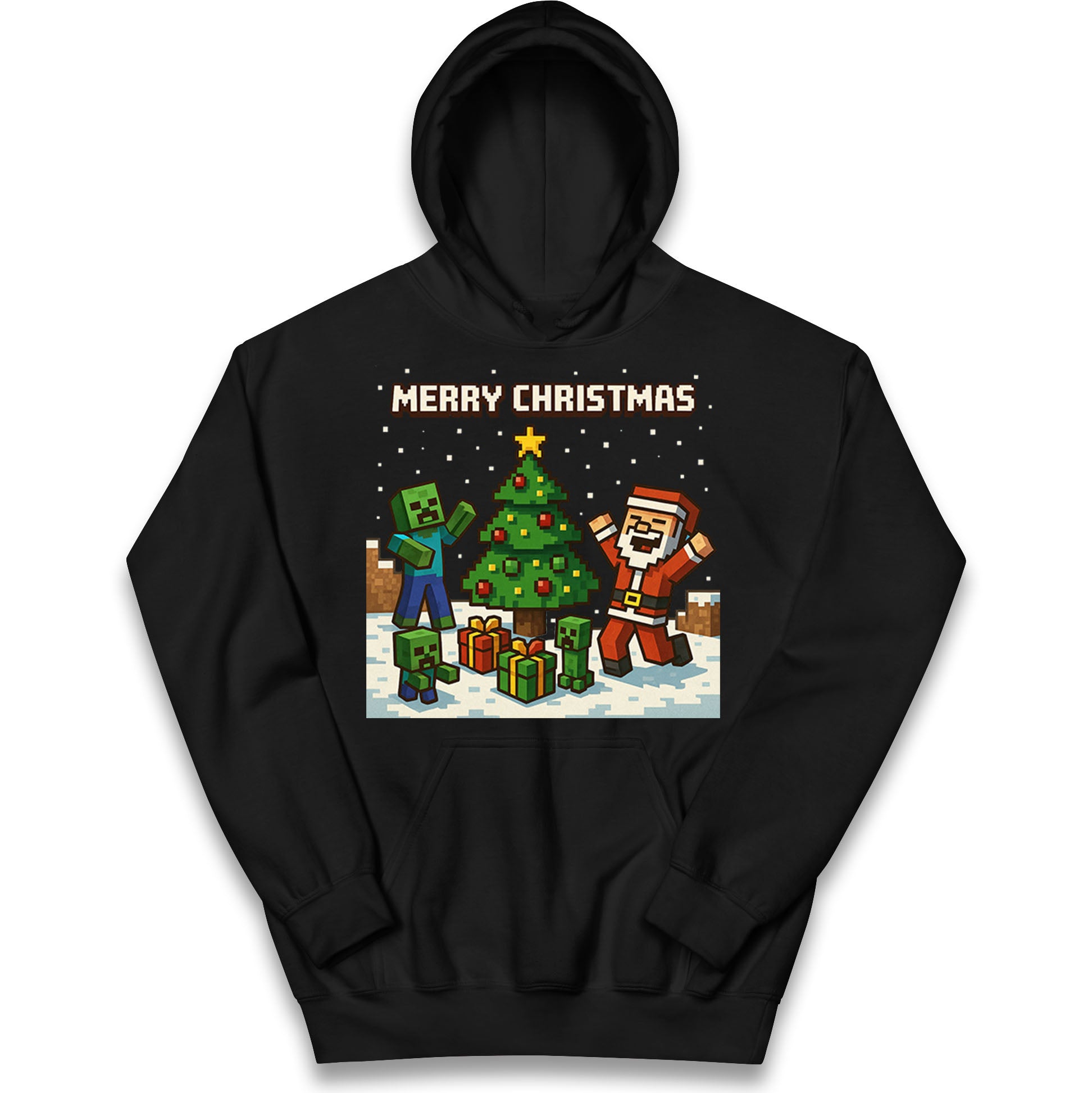 Minecraft Christmas Kids Hoodie