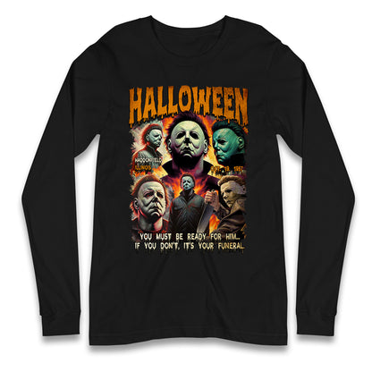 Michael Myers Horror Halloween Bootleg Long Sleeve T Shirt