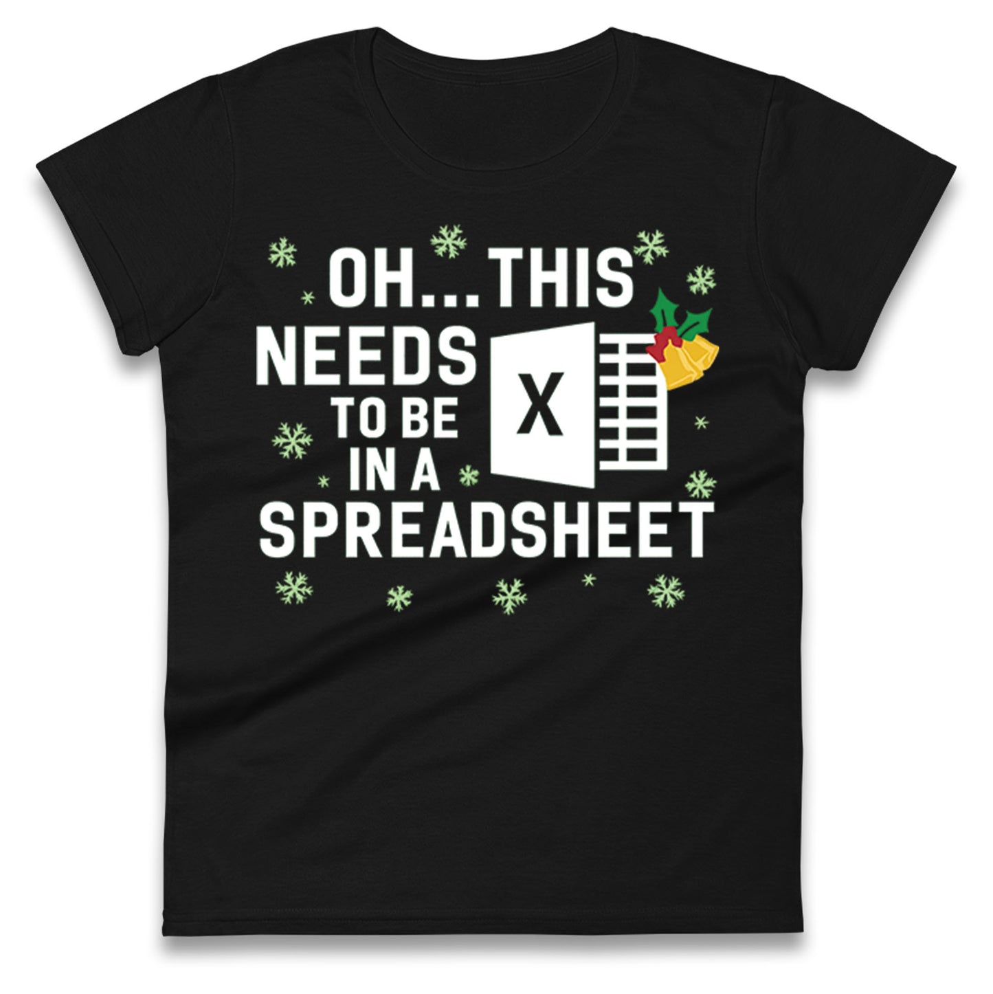 Excel Christmas Ladies T Shirt