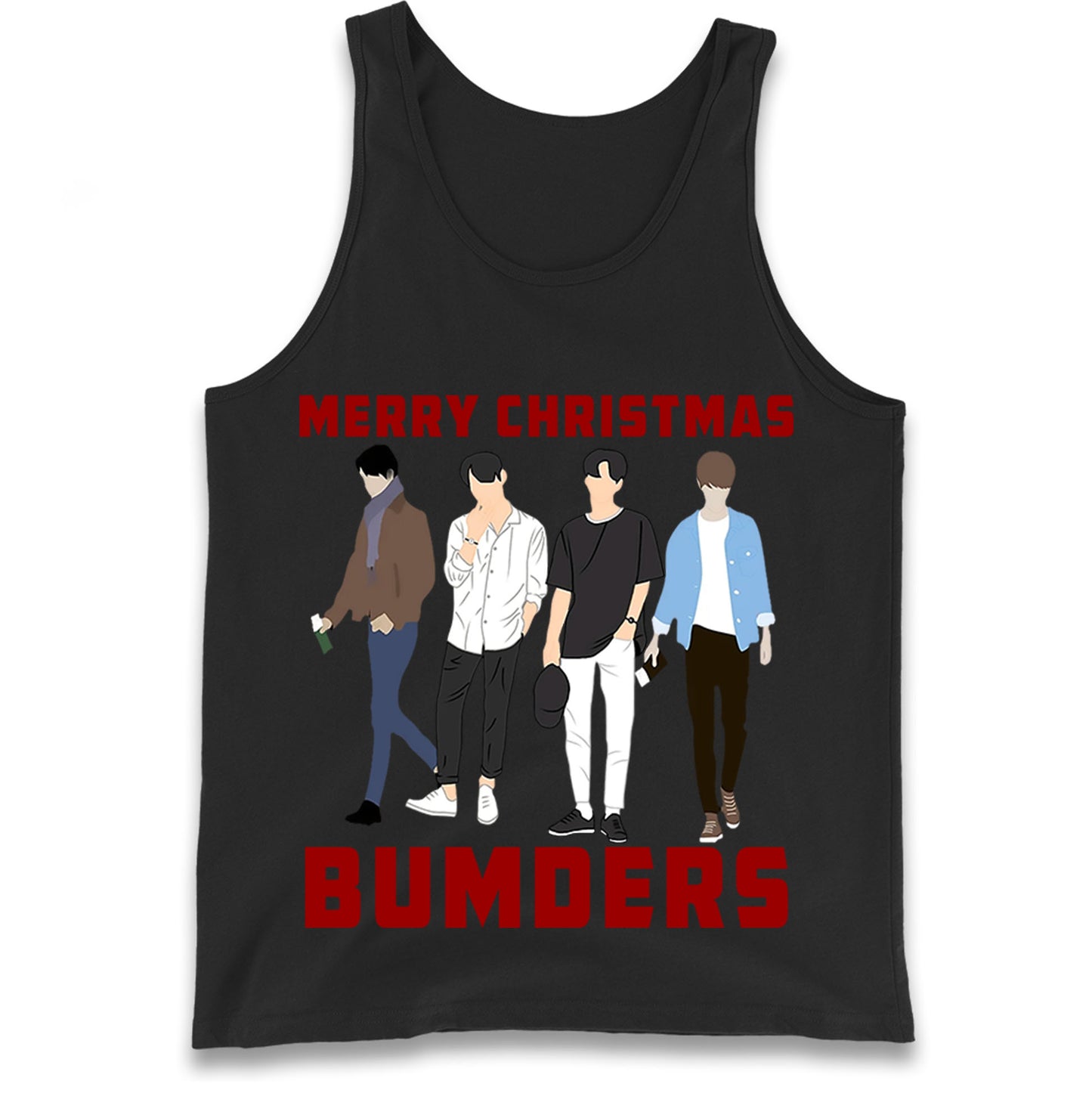 Merry Christmas Bumders The Inbetweeners Tank Top