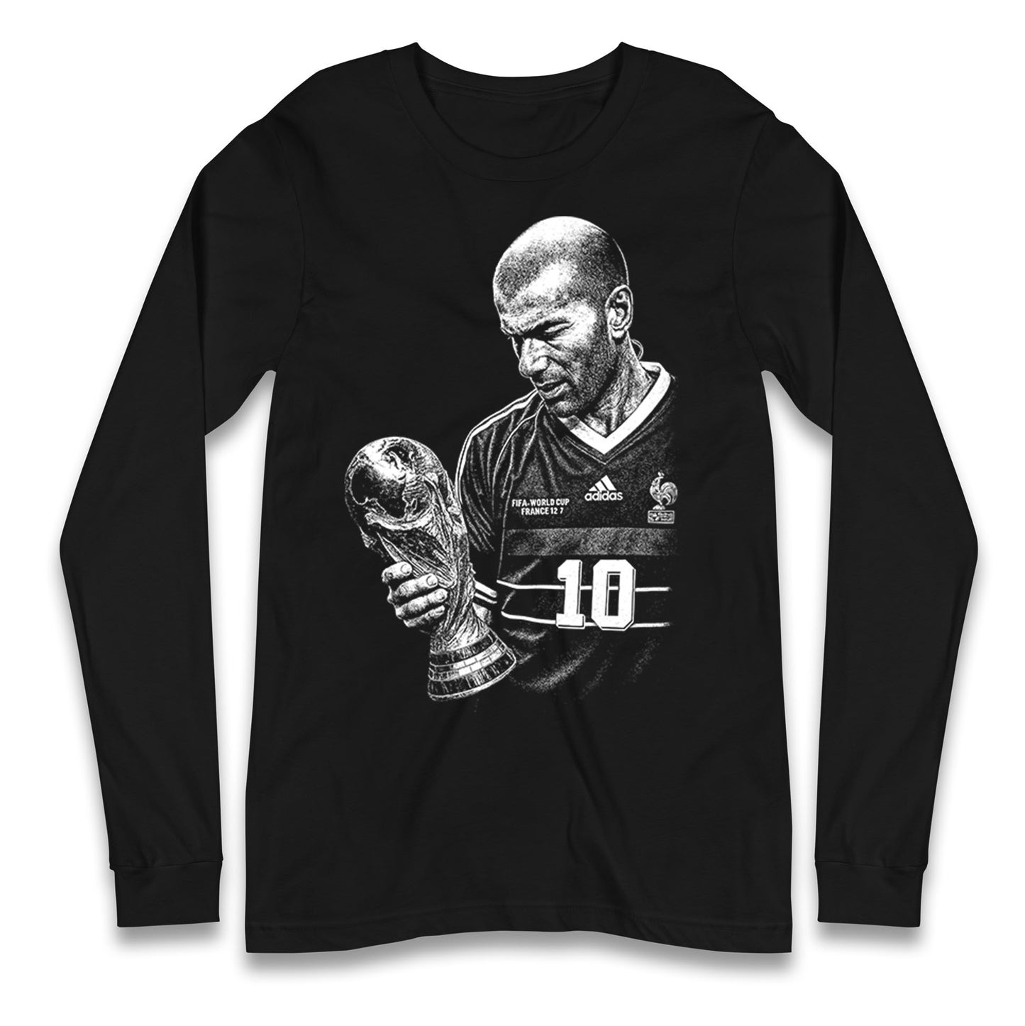 Zidane France Footballer Longsleeve T Shirt
