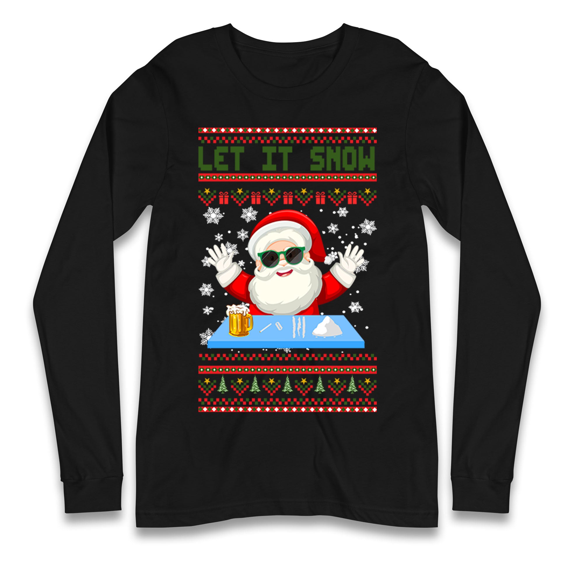Santa Claus Christmas Longsleeve T Shirt