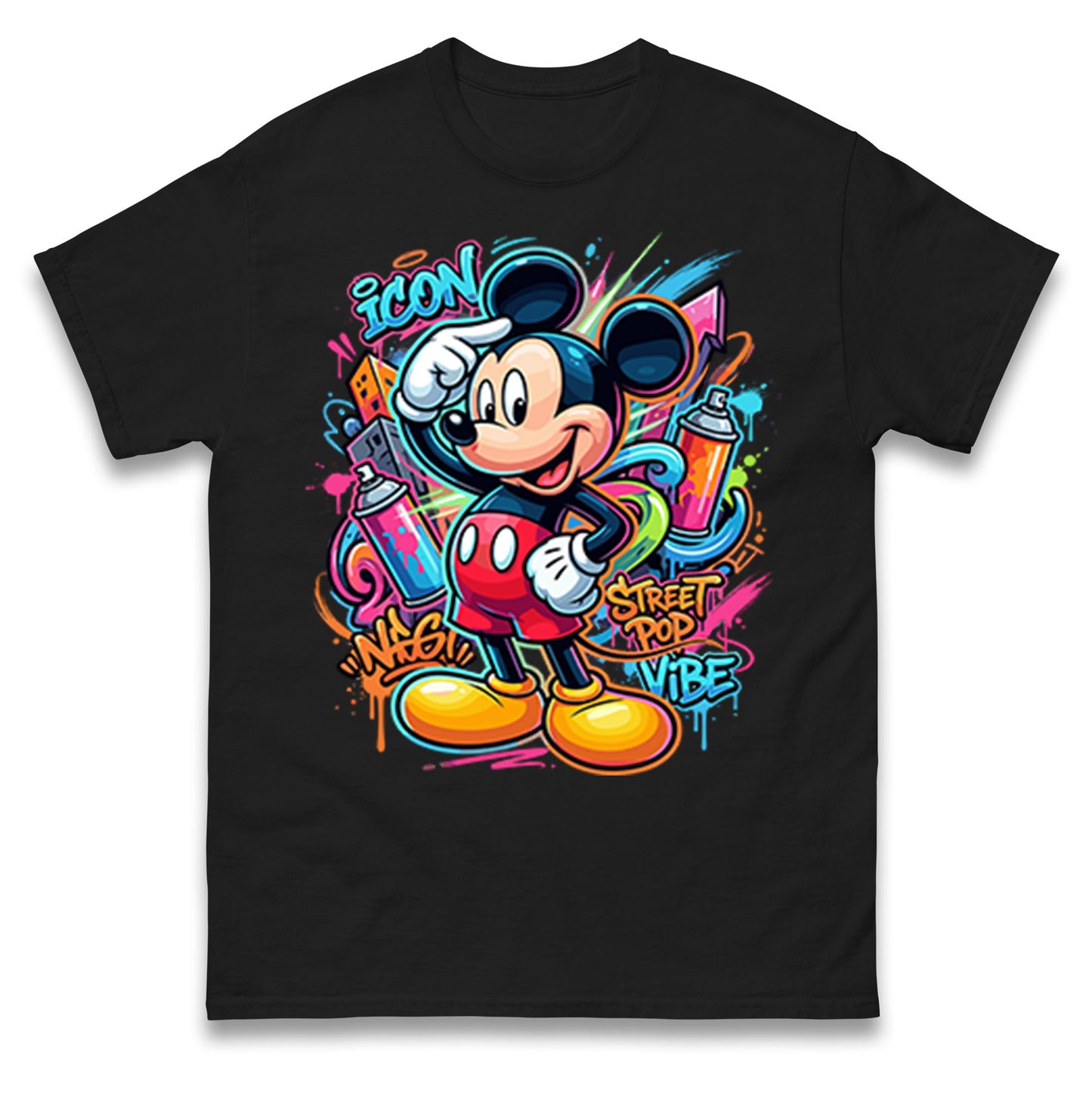 Graffiti Mickey T Shirt