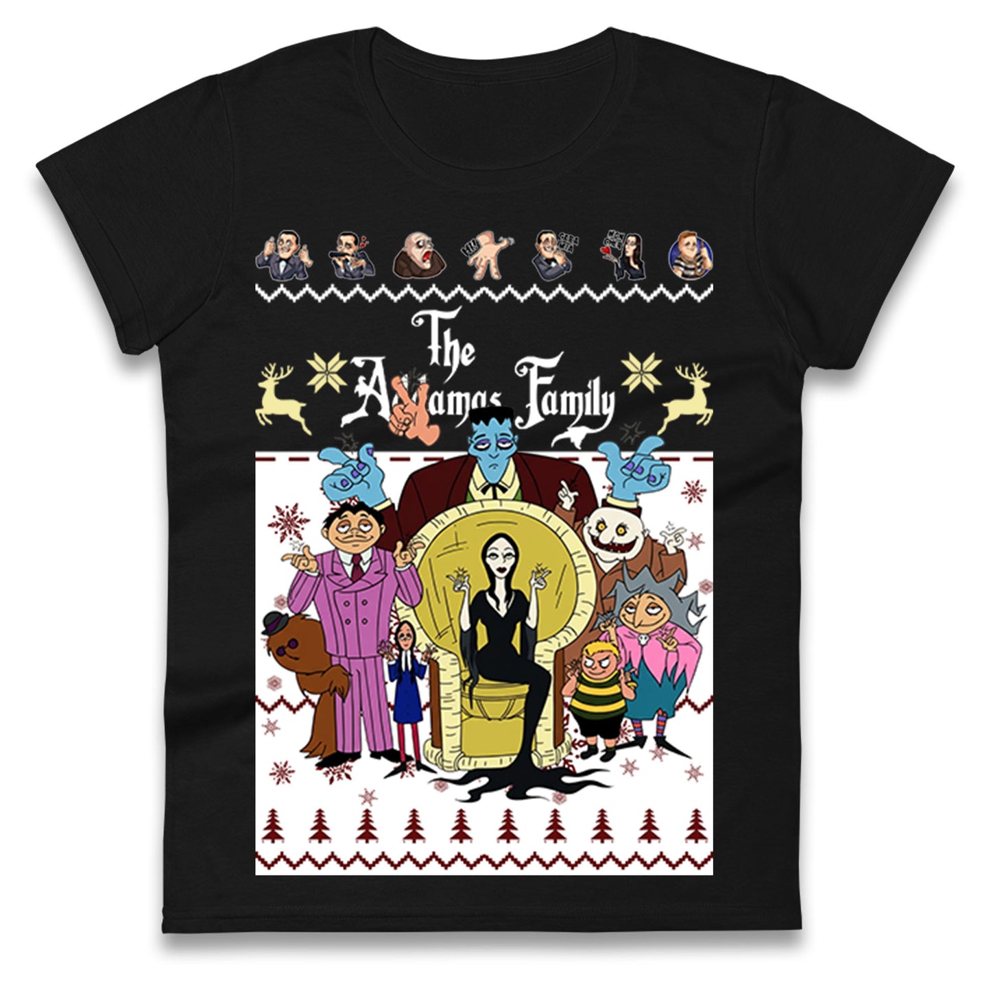 The Addams Family Christmas Ladies Shirt