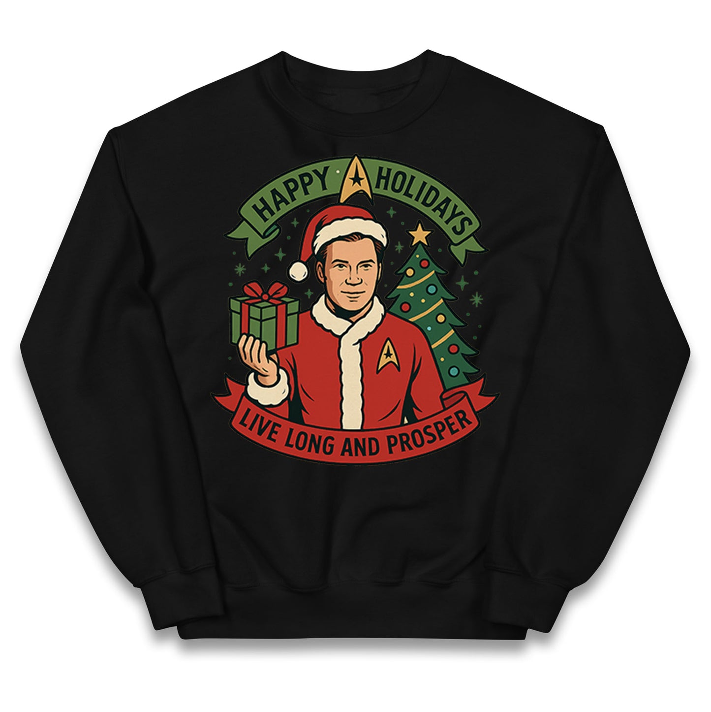 Star Trek Christmas Kids Jumper