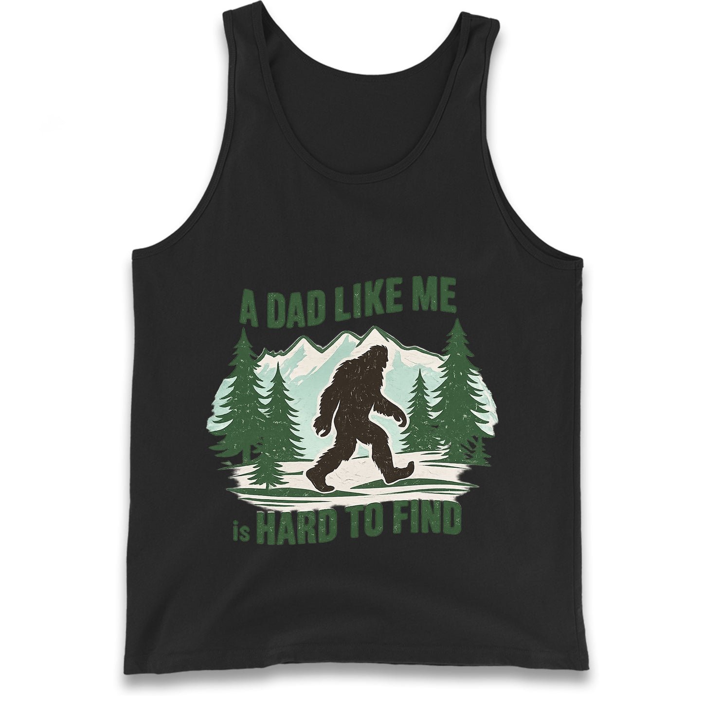 Retro Funny Bigfoot Dad Tank Top