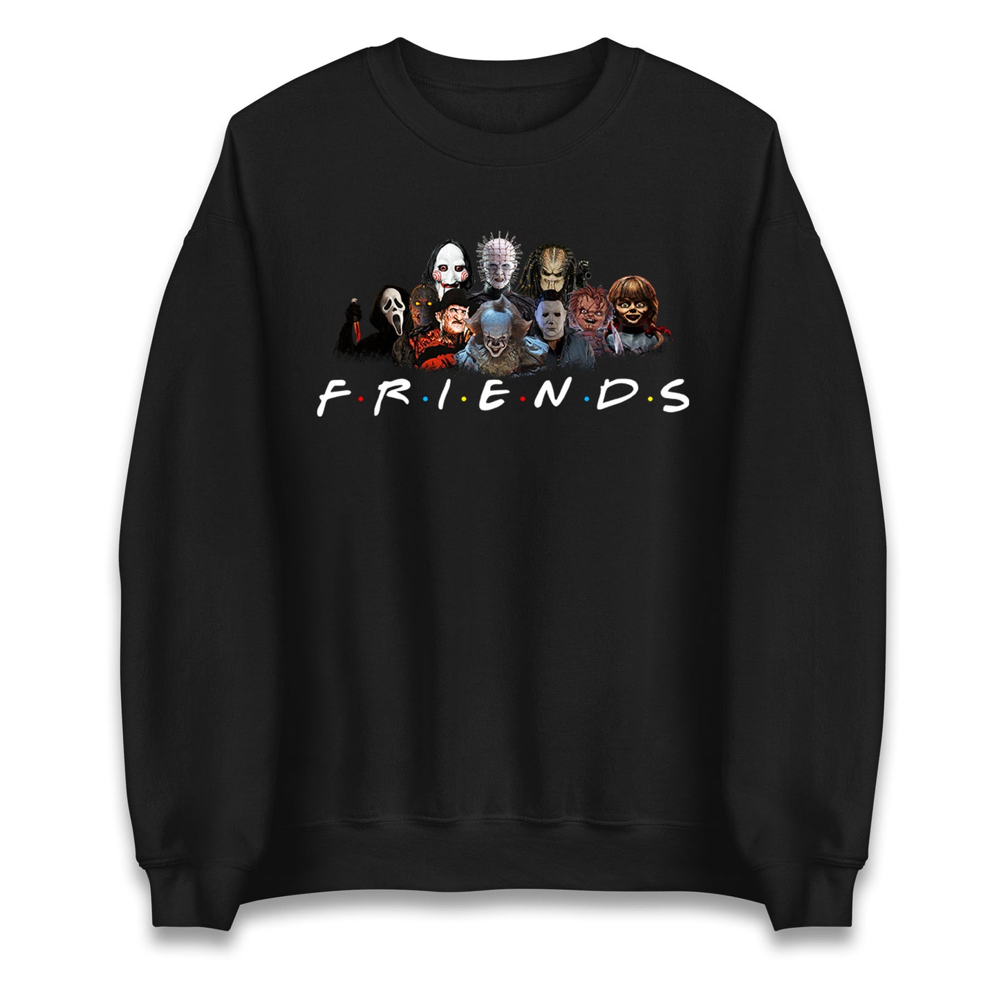 Horror Characters Friends Halloween Unisex Sweatshirt