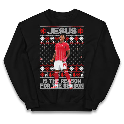 Nottm Forest FC Christmas Kids Jumper
