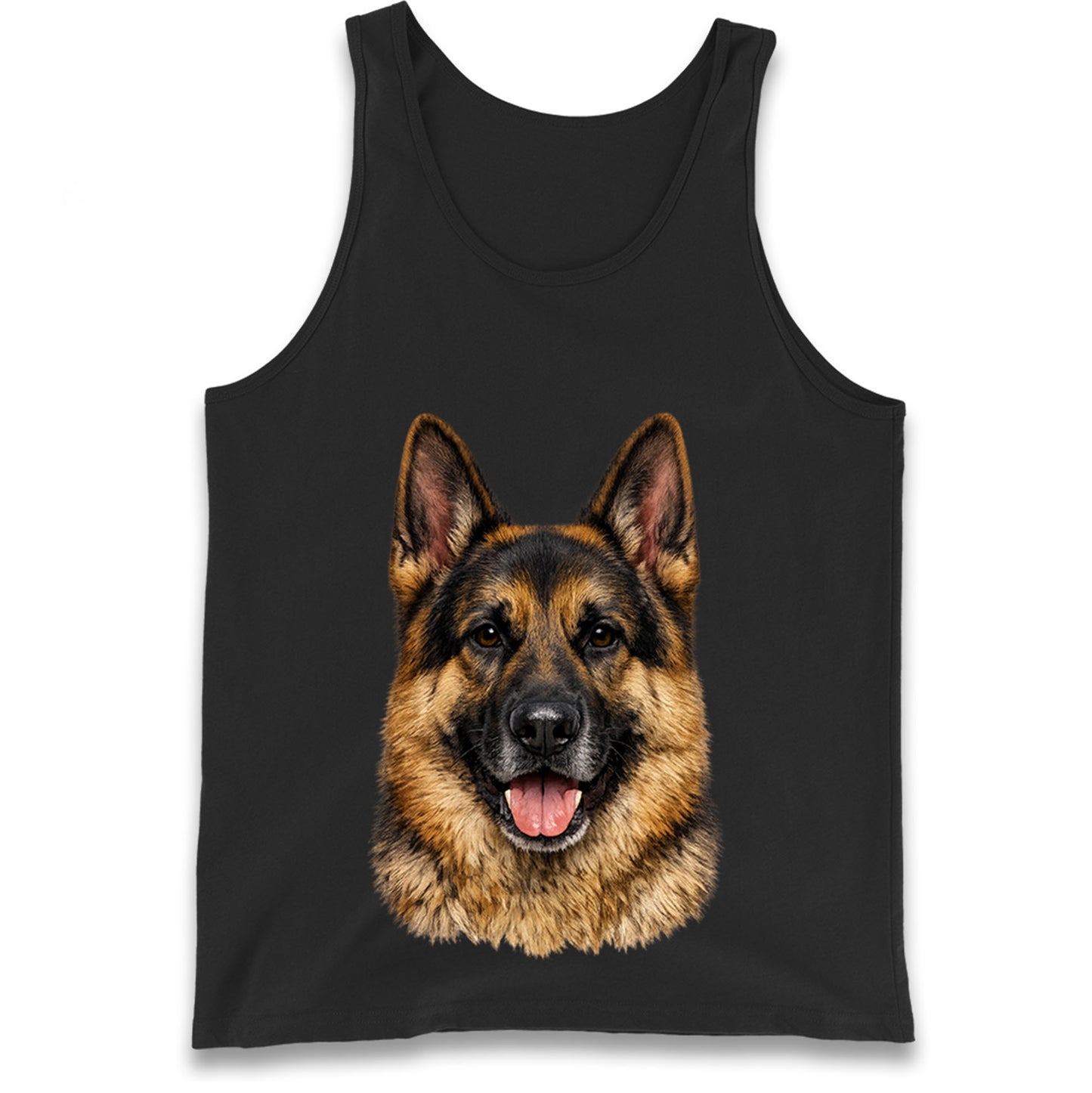 German Shepherd Dog Face Tank Top