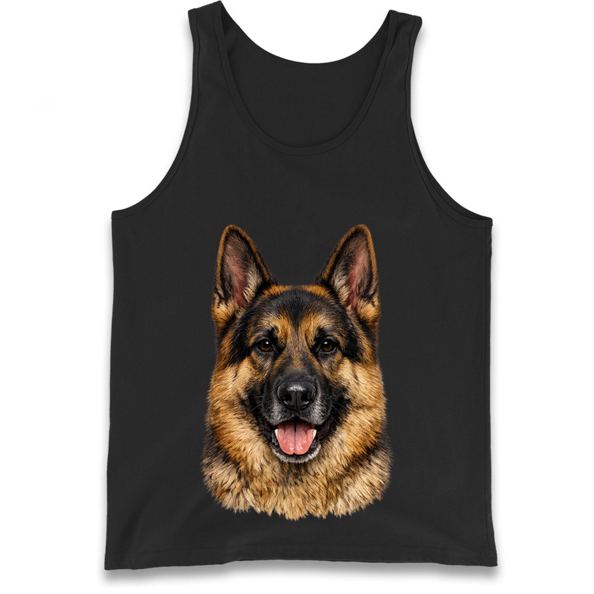 German Shepherd Dog Face Tank Top