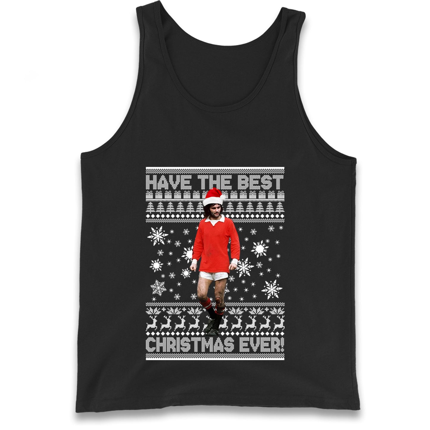Christmas George Best Tank Top