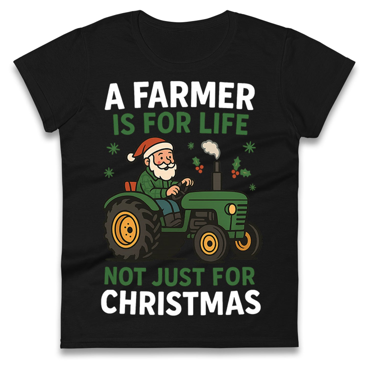 Farmer Christmas Ladies T Shirt