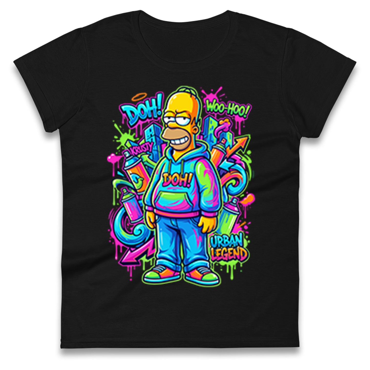 Homer Simpson Ladies T Shirt