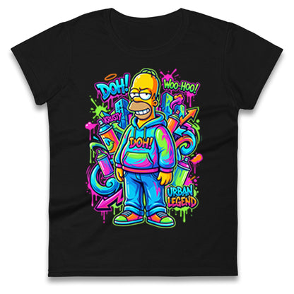 Homer Simpson Ladies T Shirt