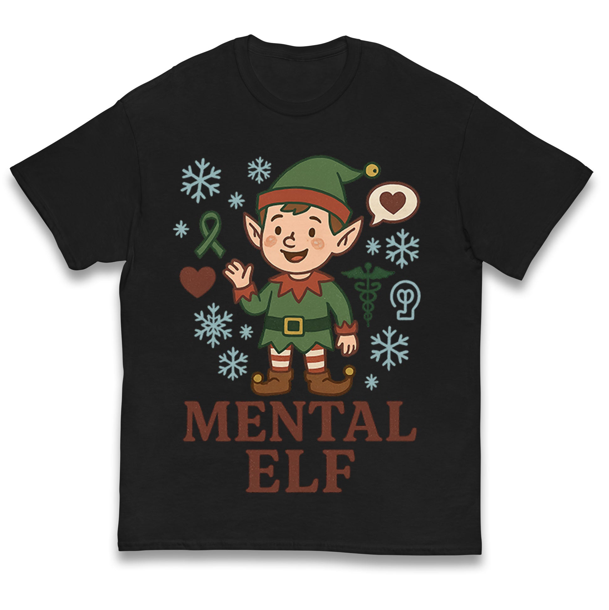 Mental Health Christmas Kids T Shirt