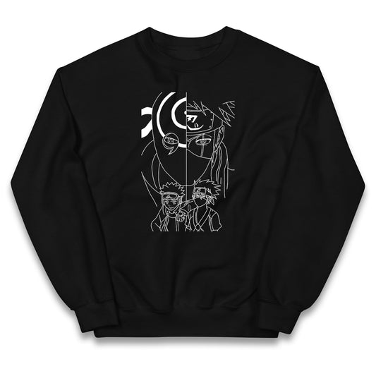 Naruto Shippuden Jumper Obito Uchiha, Kakashi Hatake, And Friends Top