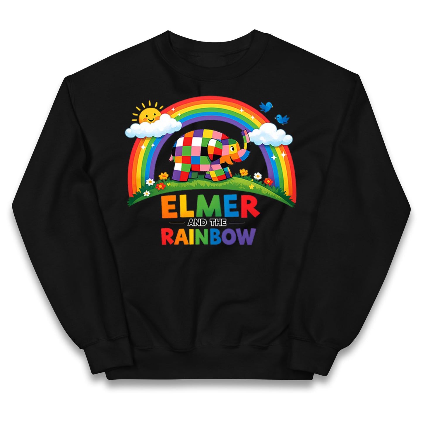 Elmer And The Rainbow Kids Jumper