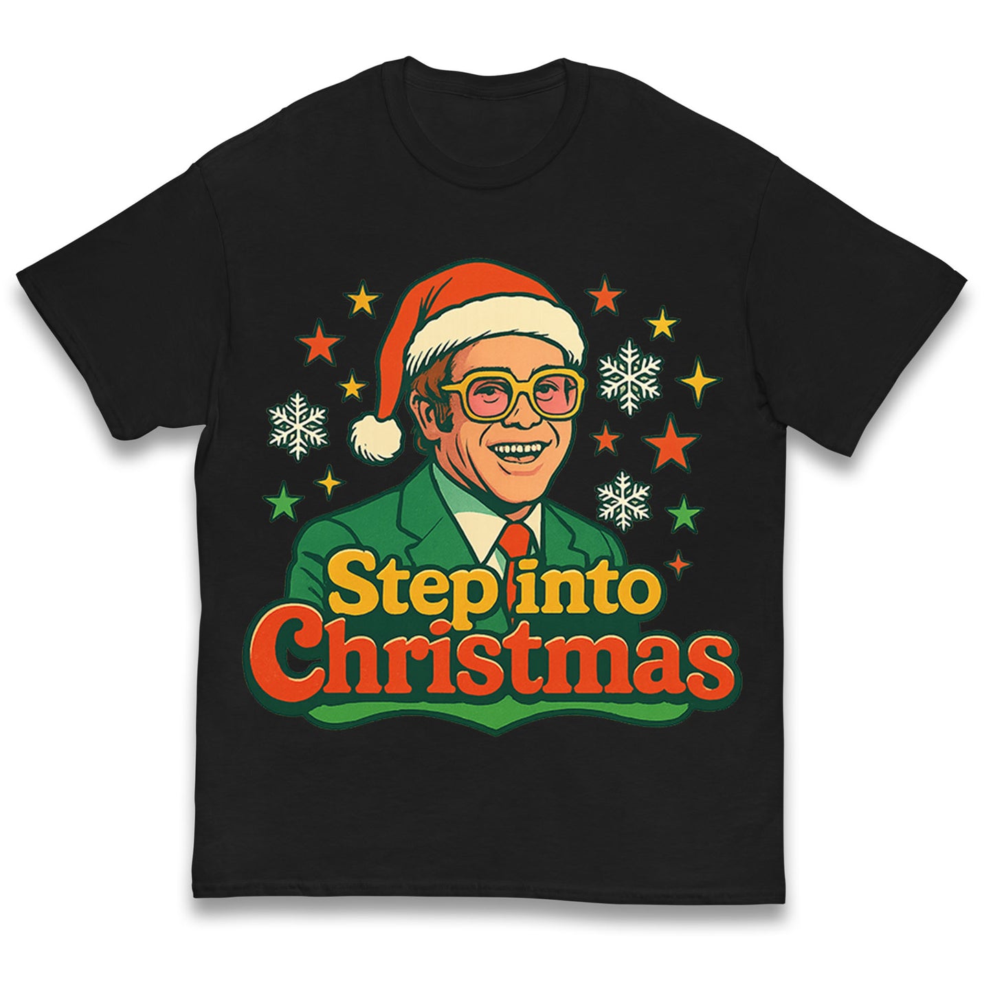 Elton John Christmas Kids T Shirt