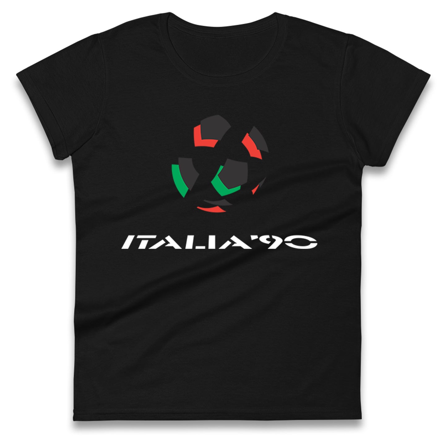 Italia 90 Logo Ladies T Shirt