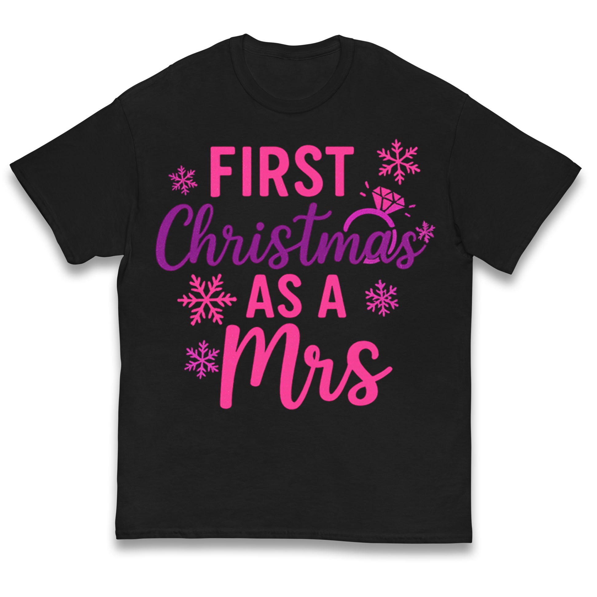 First Christmas As A Mrs Kids T Shirt