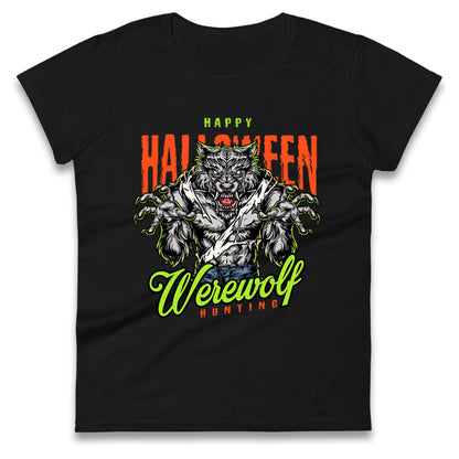 Halloween Werewolf Ladies T Shirt