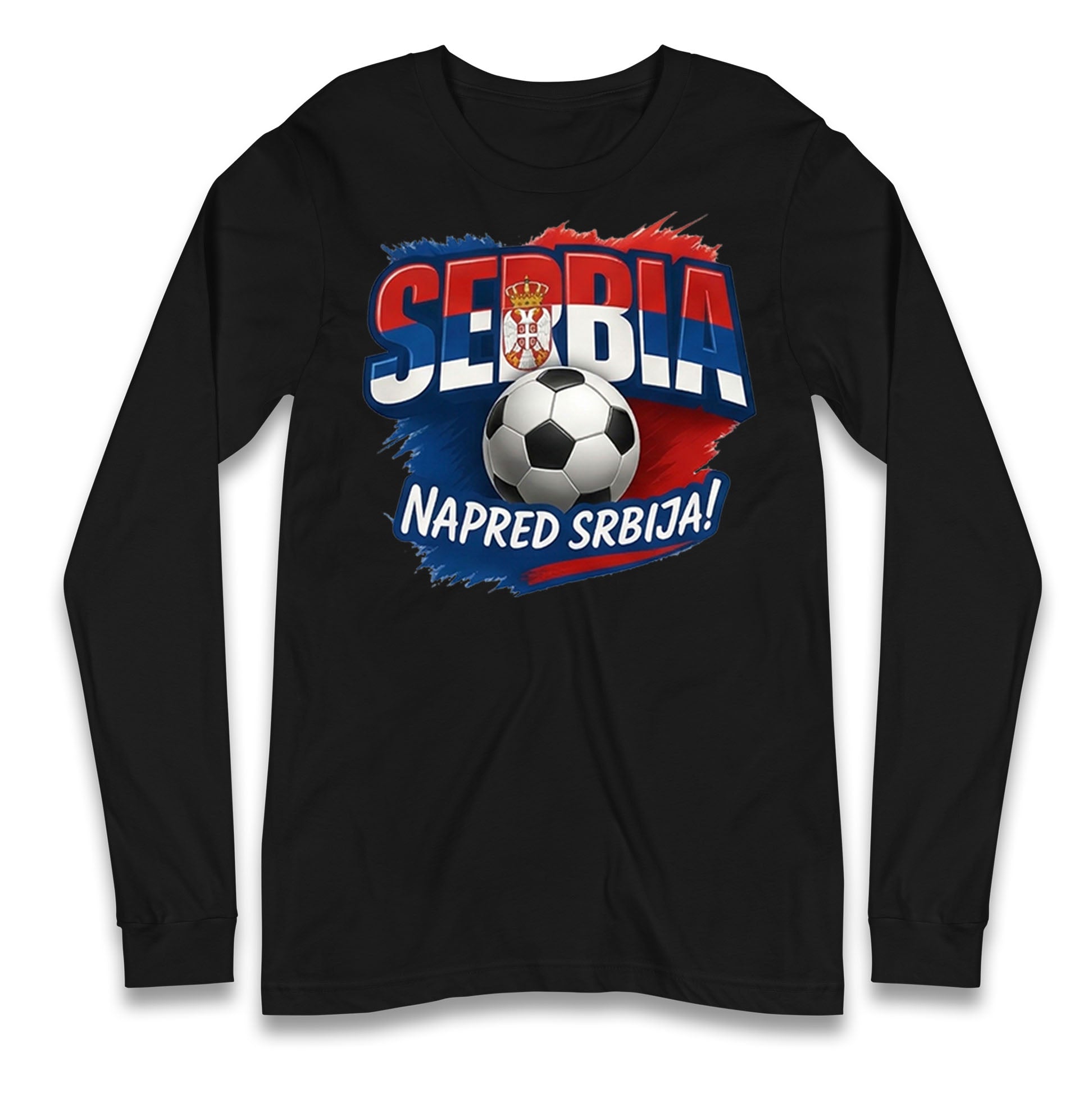 Serbia Retro World Cup Longsleeve T Shirt