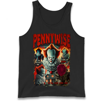 The Clown Pennywise Halloween Bootleg Tank Top