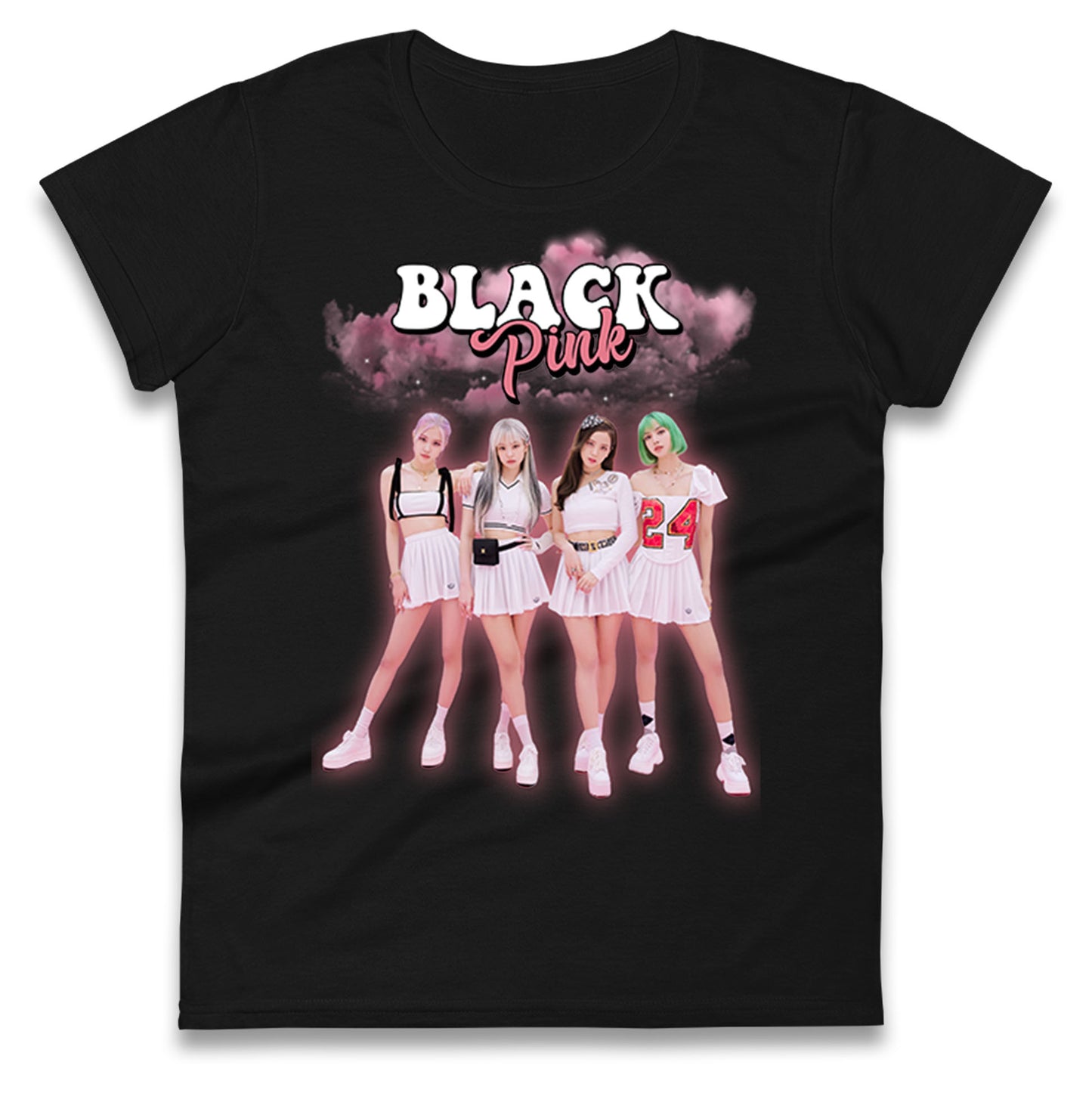 Blackpink K Pop Idol Band Ladies T Shirt 