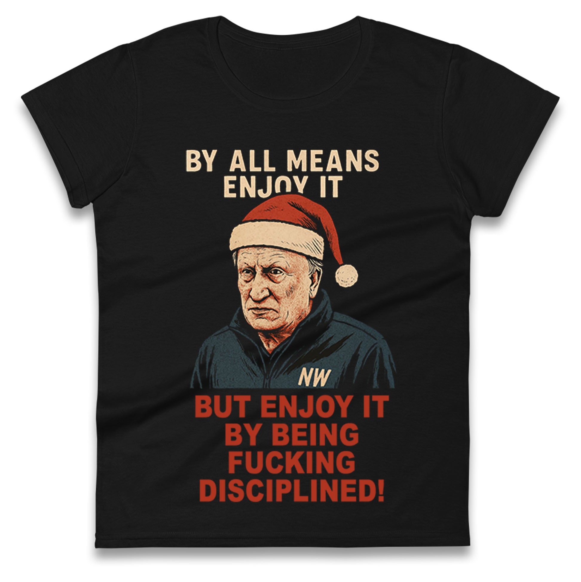 Neil Warnock Christmas Ladies T Shirt 