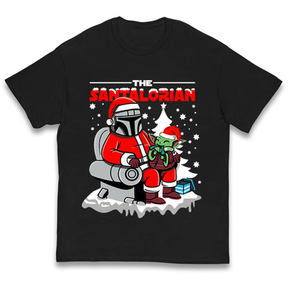 Mandalorian Christmas Kids T Shirt