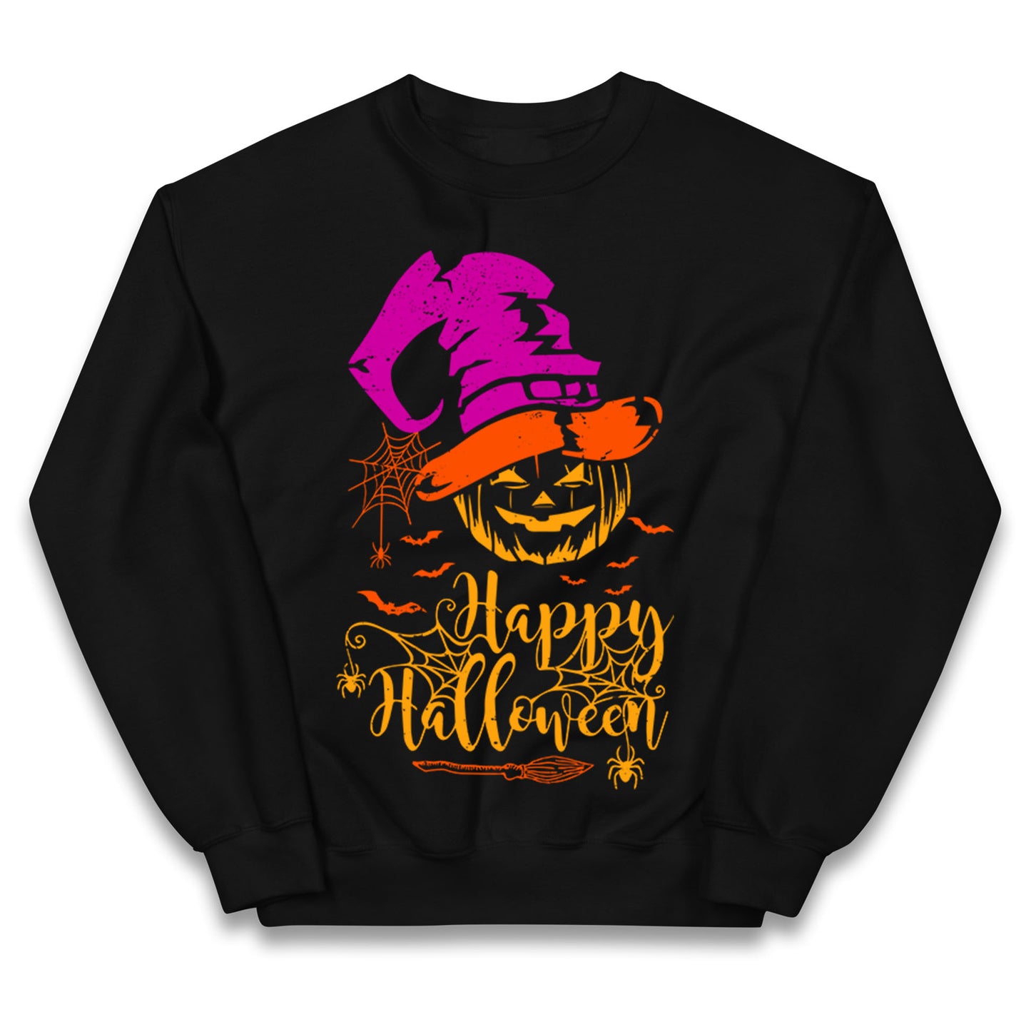 Spooky Pumpkin Happy Halloween Jumper
