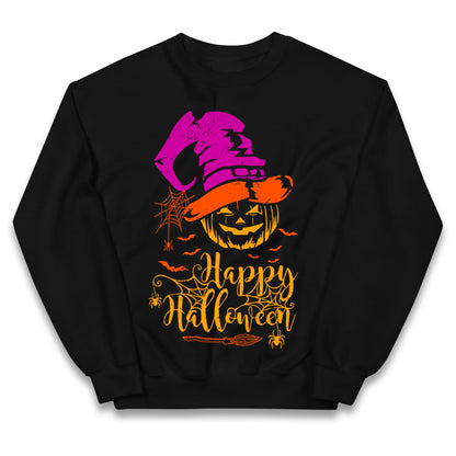 Spooky Pumpkin Happy Halloween Jumper
