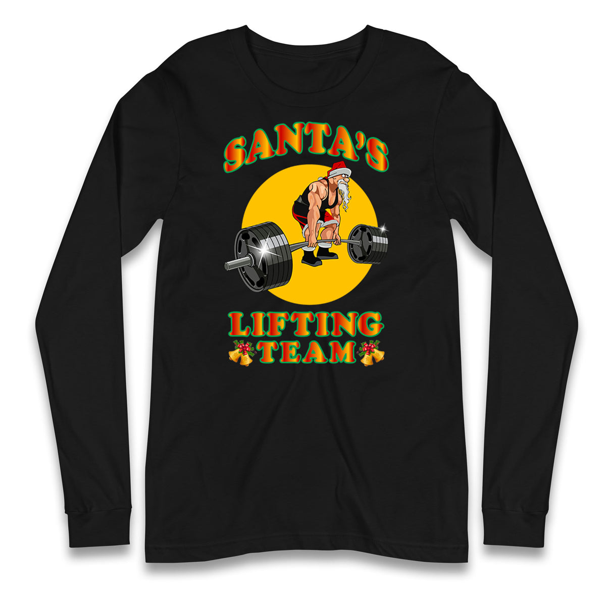 bodybuilding gym christmas long sleeve t shirt