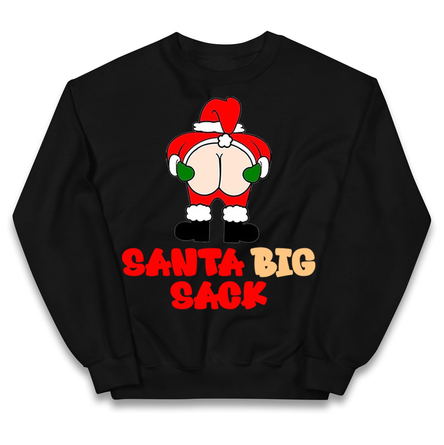 Christmas Santa Big Sack Funny Jumper