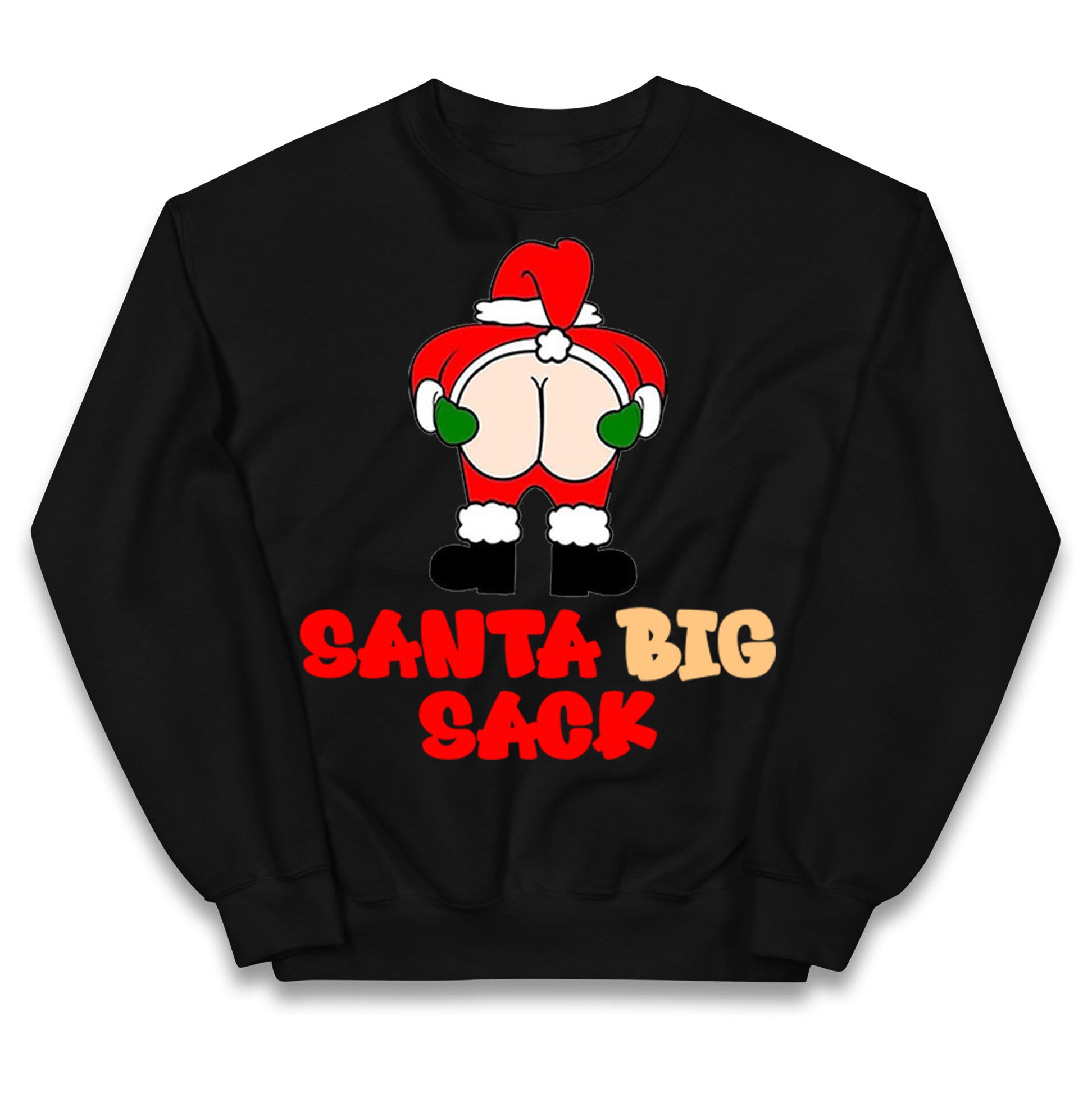 Christmas Santa Big Sack Funny Jumper