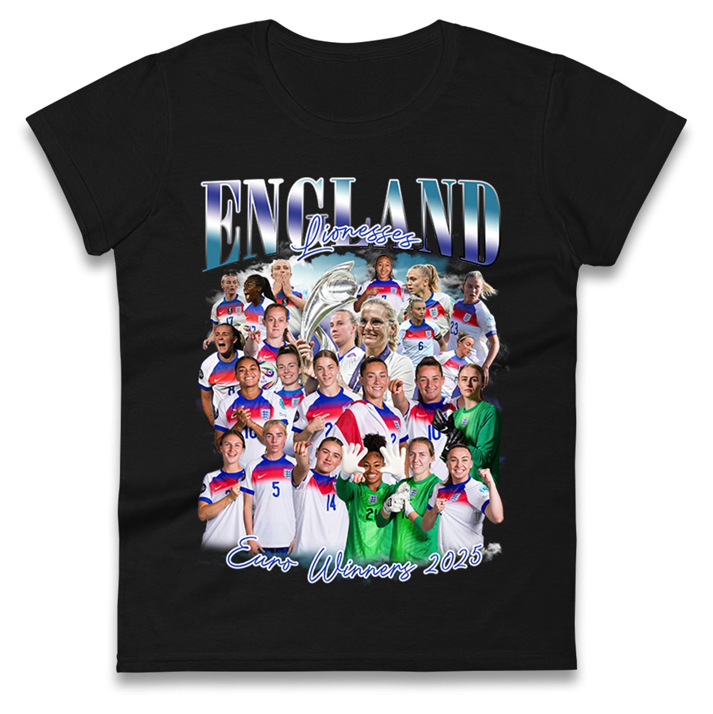 Englands Women Euro Winners 2025 Ladies Shirt