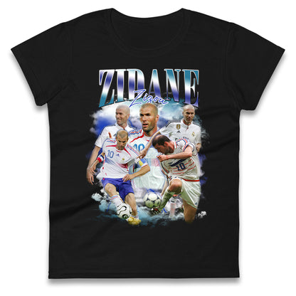 Zinedine Zidane Womens Tee Top