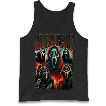 Ghost Face Halloween Bootleg Tank Top