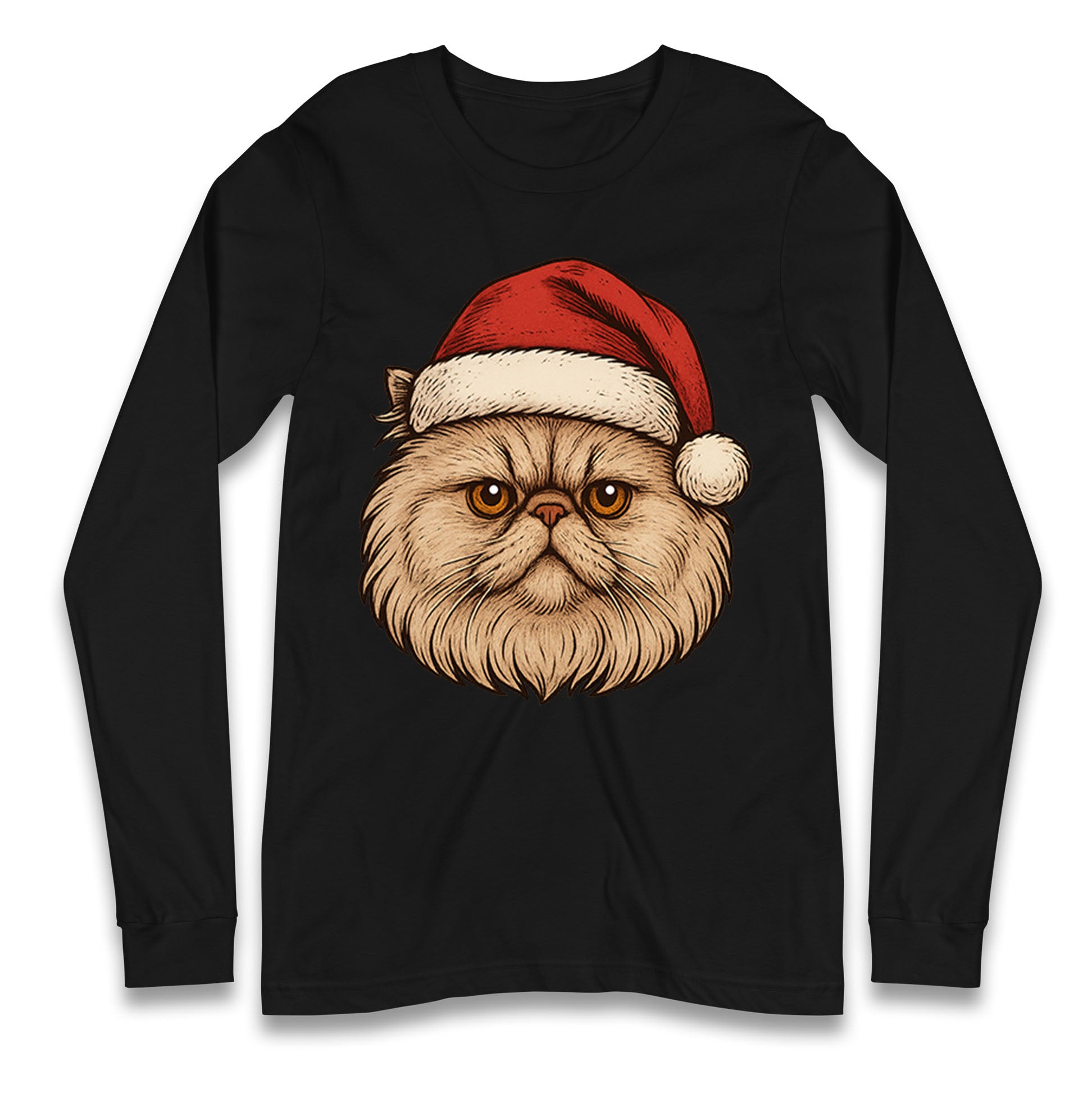 Persian Cat Christmas Longsleeve T Shirt 