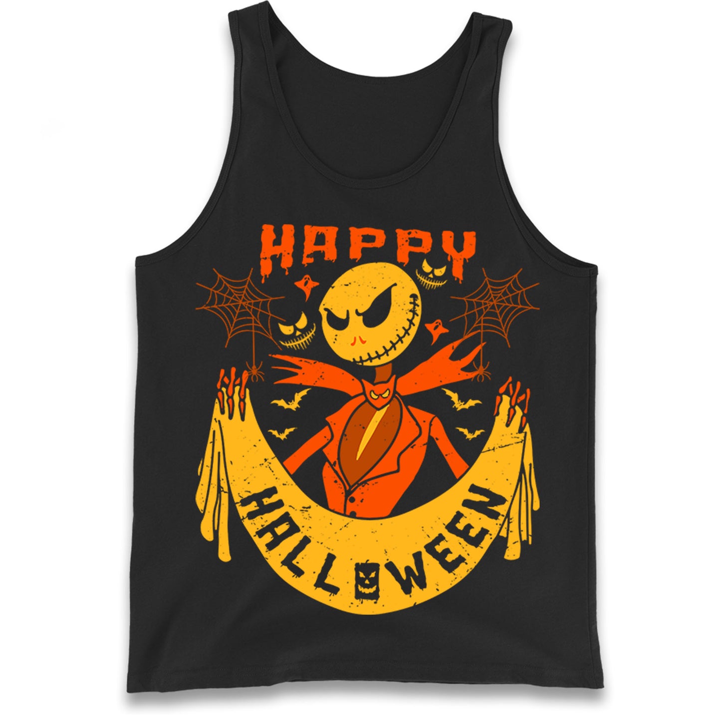 Jack Skellington Happy Halloween Tank Top