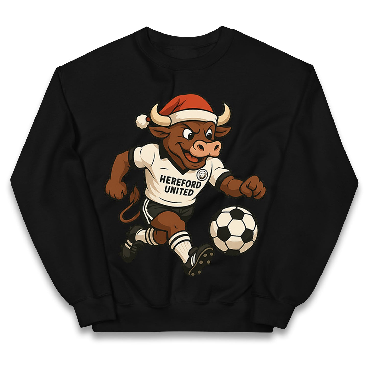 Retro Hereford Christmas Kids Jumper