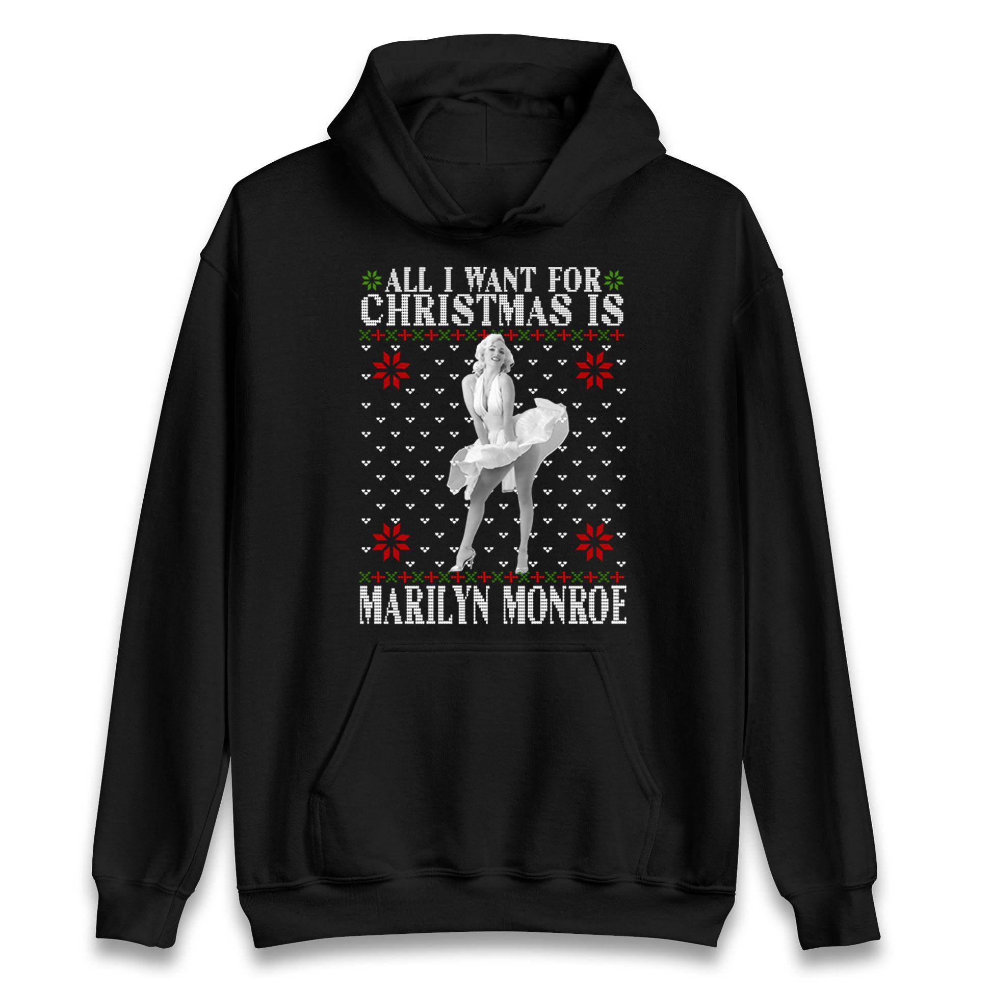 marilyn monroe christmas hoodie