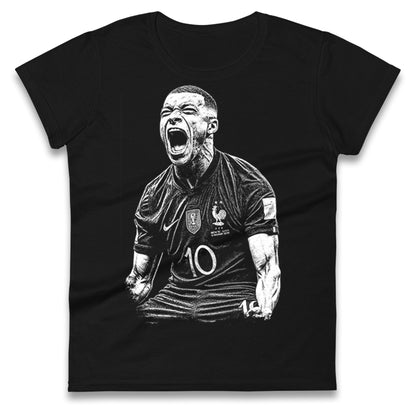  Kylian Footballer Ladies T Shirt