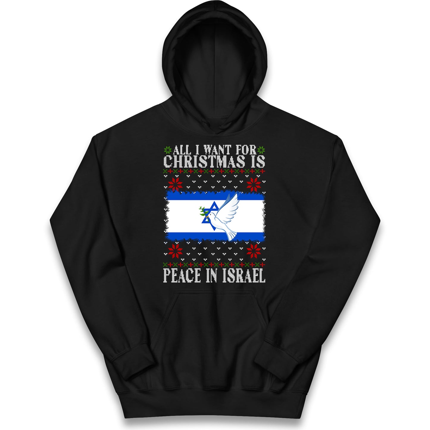peace in israel hoodie