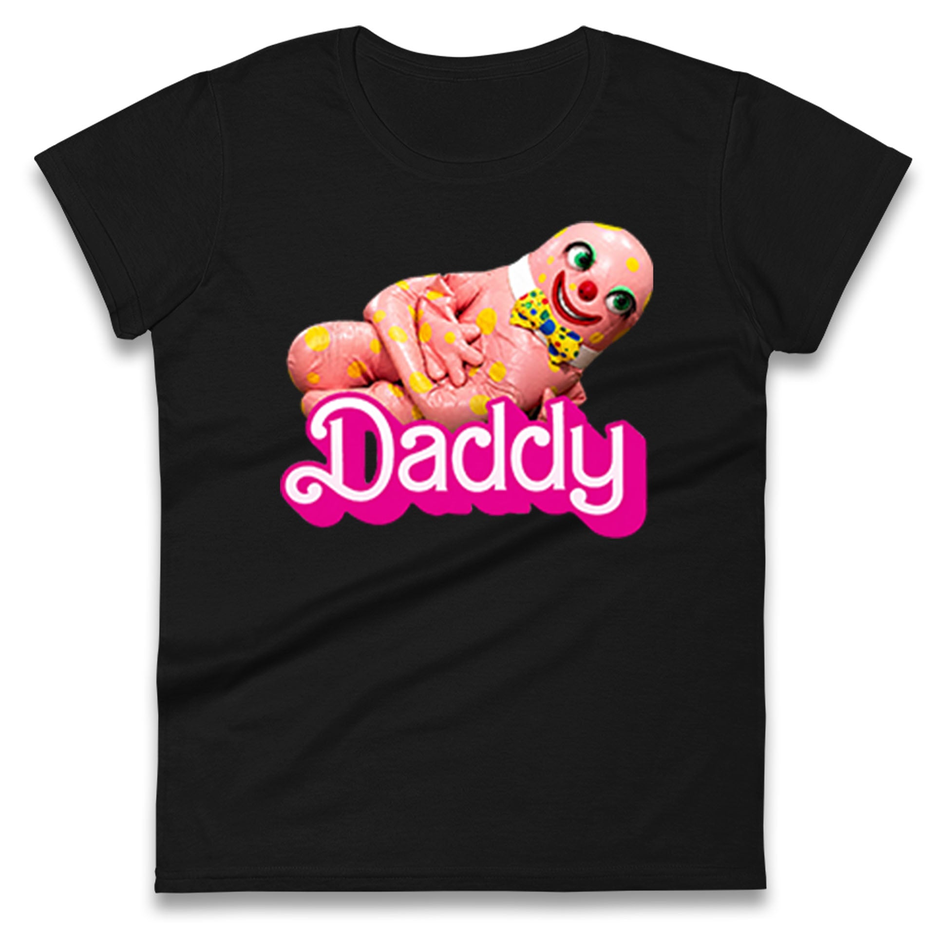 Funny Mr Blobby Daddy 90s Retro Ladies T Shirt