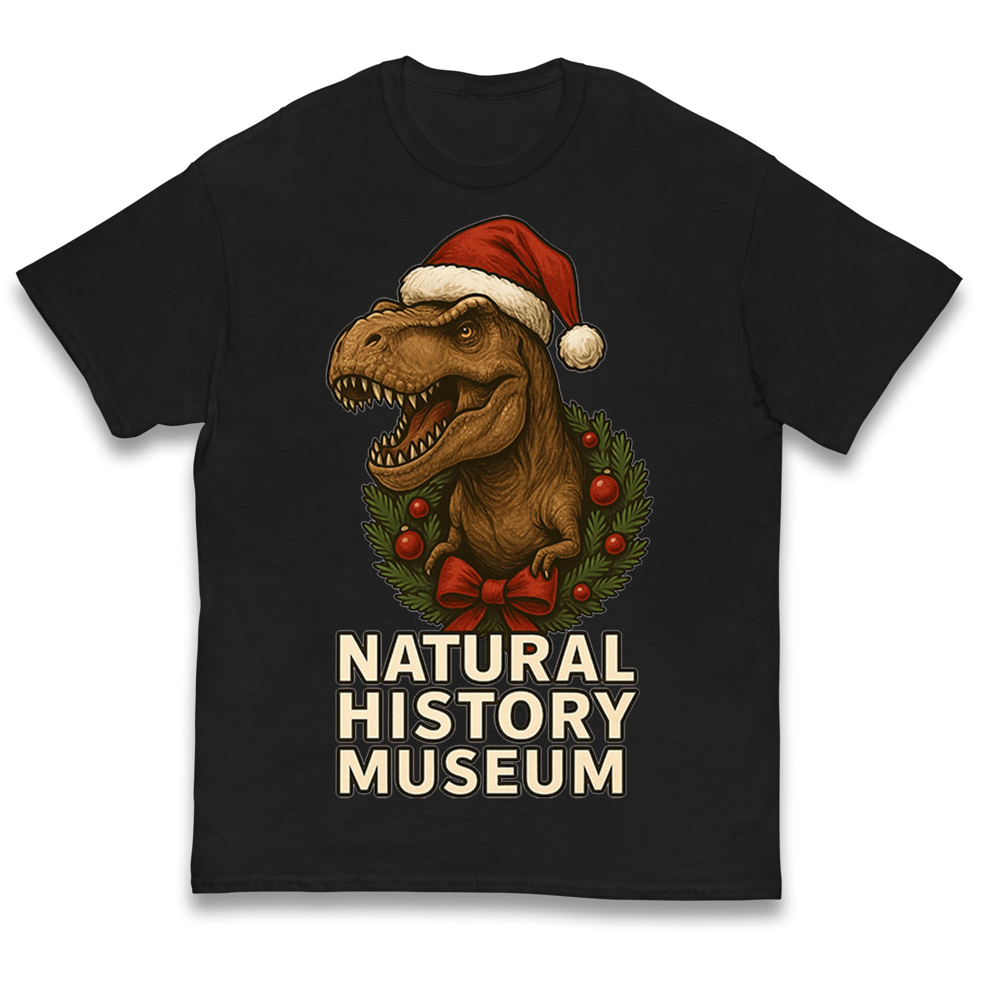 Natural History Museum Christmas Kids T Shirt