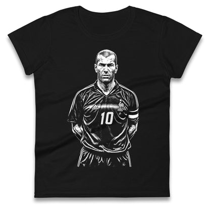 Zidane France 10 Ladies T Shirt